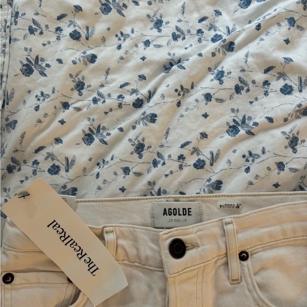 AGOLDE DENIM white skinny jeans - Picture 5 of 6